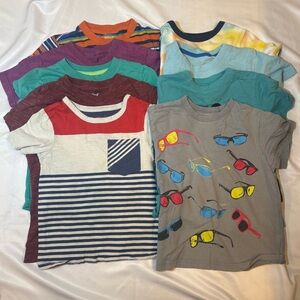 Toddler Kids Graphic & Solid T-Shirt Bundle (10-Piece), Casual Everyday Tees